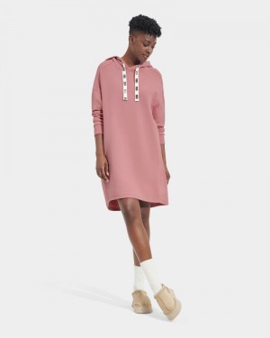 Pink Ugg Aderyn Hoodie Women's Dress | Saudi Arabia-8461270