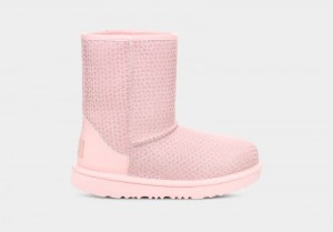 Pink Ugg Classic Ii Gel Hearts Kids' Boots | Saudi Arabia-0819546