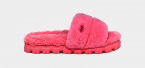 Pink Ugg Cozetta Curly Women's Slippers | Saudi Arabia-5176023