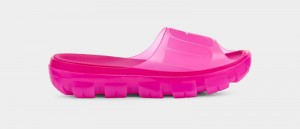 Pink Ugg Jella Clear Women's Slides | Saudi Arabia-1685349