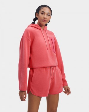 Pink Ugg Myley Sherpa Women's Hoodie | Saudi Arabia-3057291