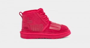 Pink Ugg Neumel Ii Scatter Graphic Kids' Boots | Saudi Arabia-3978602