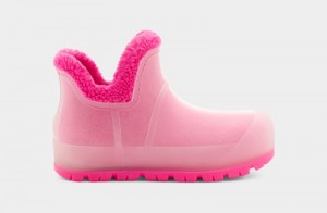 Pink Ugg Raincloud Clear Women's Boots | Saudi Arabia-8261759