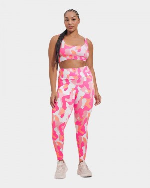 Pink Ugg Saylor Camo Print Women's Leggings | Saudi Arabia-0853261