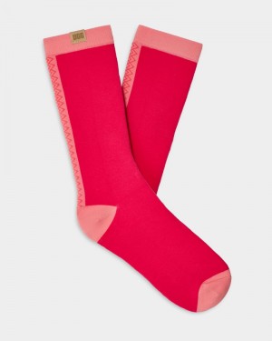 Pink Ugg Tasman Crew Women's Socks | Saudi Arabia-3427810