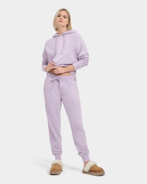 Purple Ugg Wilma Micro Terry Women's Pants | Saudi Arabia-2704368