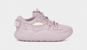 Rose Grey Ugg La Cloud Lace Women's Sneakers | Saudi Arabia-8467291