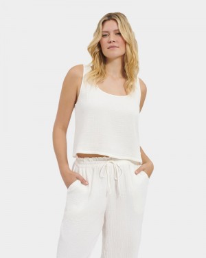 White Ugg Cinthia Women's Tanks | Saudi Arabia-5740263