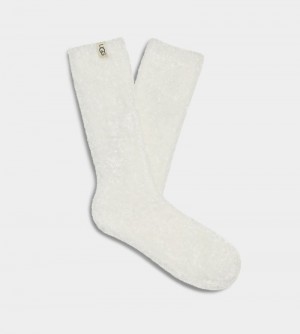 White Ugg Leda Cozy Women's Socks | Saudi Arabia-5310768