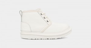 White Ugg Neumel Ii Leather Kids' Boots | Saudi Arabia-0174359