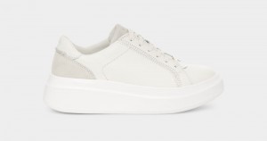 White Ugg Scape Lace Women's Sneakers | Saudi Arabia-1672905