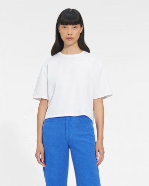 White Ugg Tana Cropped Women's Tee | Saudi Arabia-8201476