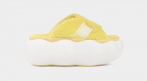 Yellow Ugg Sugarcloud Women's Slides | Saudi Arabia-7286153