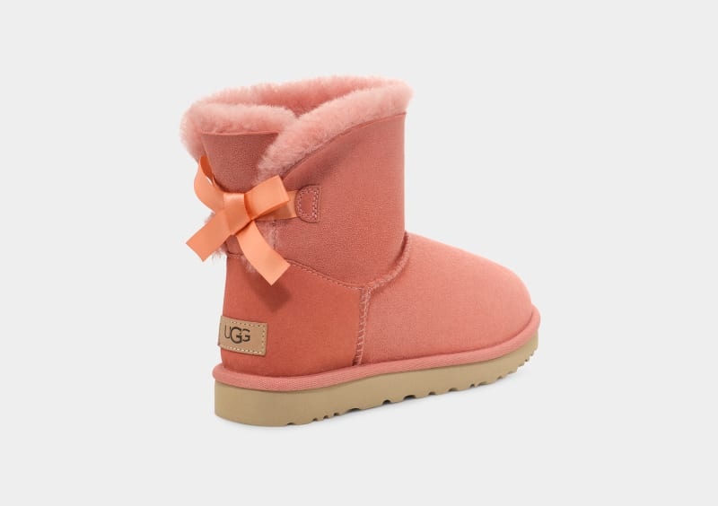 Apricot Ugg Mini Bailey Bow Ii Women's Boots | Saudi Arabia-6815790