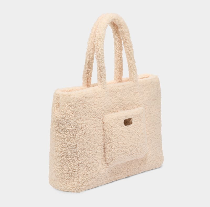 Beige Ugg Adrina Sherpa Women's Tote Bags | Saudi Arabia-4179208