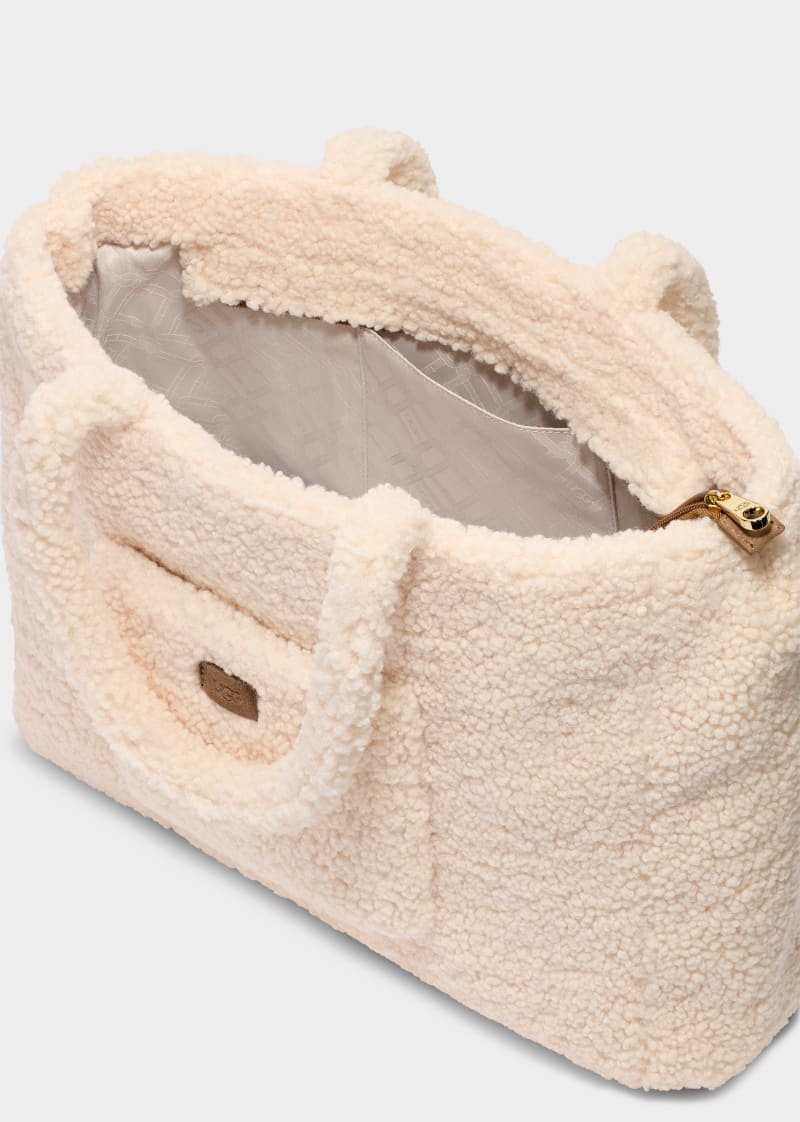 Beige Ugg Adrina Sherpa Women's Tote Bags | Saudi Arabia-4179208