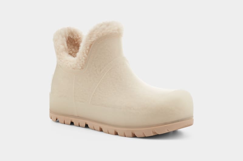 Beige Ugg Raincloud Clear Women's Boots | Saudi Arabia-9476201