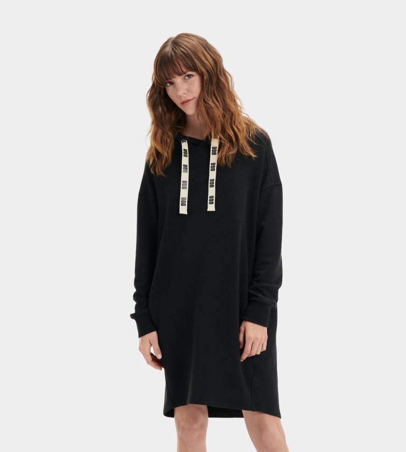 Black Ugg Aderyn Hoodie Women's Dress | Saudi Arabia-9260741