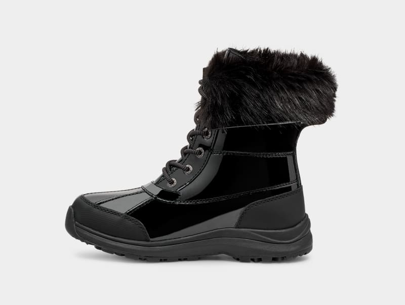 Black Ugg Adirondack Iii Patent Women's Boots | Saudi Arabia-5479260