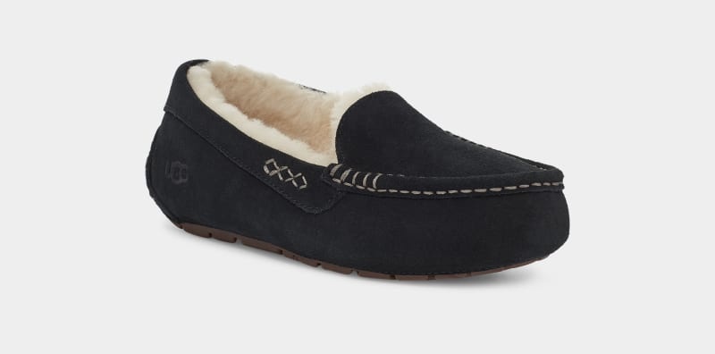 Black Ugg Ansley Women's Moccasins | Saudi Arabia-6042597