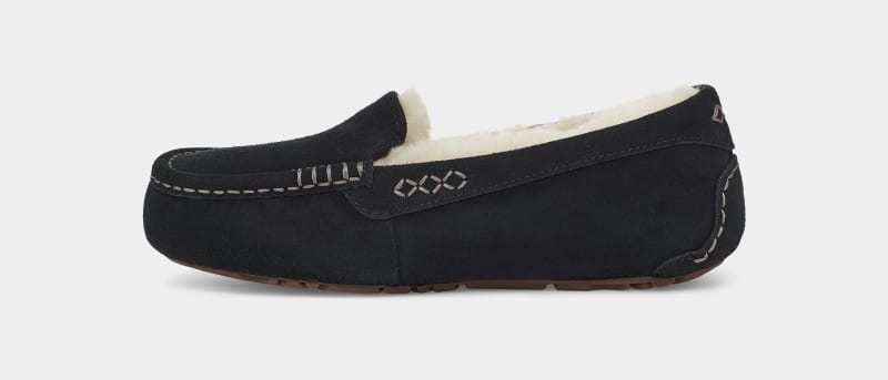 Black Ugg Ansley Women's Moccasins | Saudi Arabia-6042597