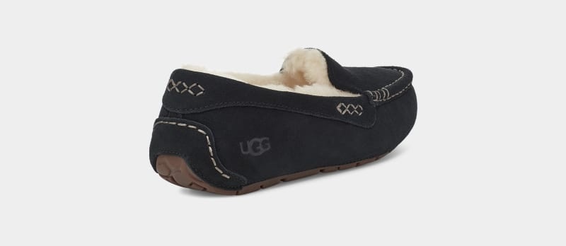 Black Ugg Ansley Women's Moccasins | Saudi Arabia-6042597