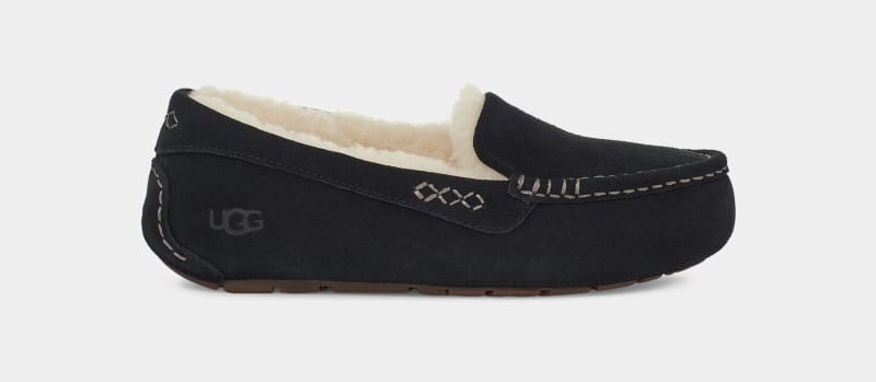 Black Ugg Ansley Women\'s Moccasins | Saudi Arabia-6042597