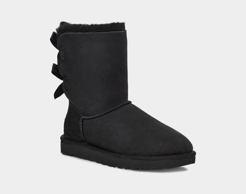 Black Ugg Bailey Bow Ii Women's Winter Boots | Saudi Arabia-4926018