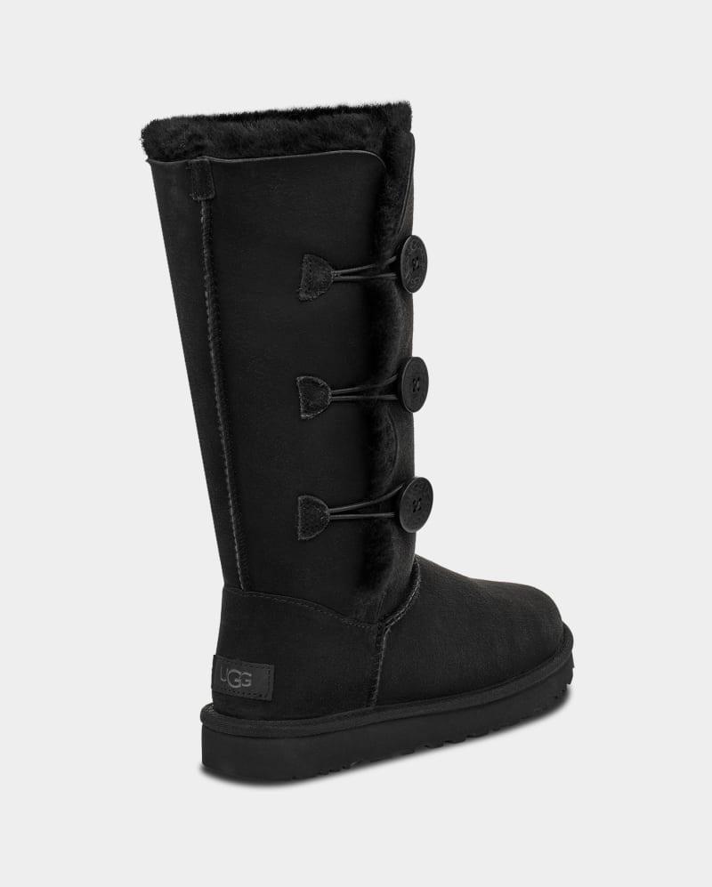 Black Ugg Bailey Button Triplet Ii Women's Boots | Saudi Arabia-7368401