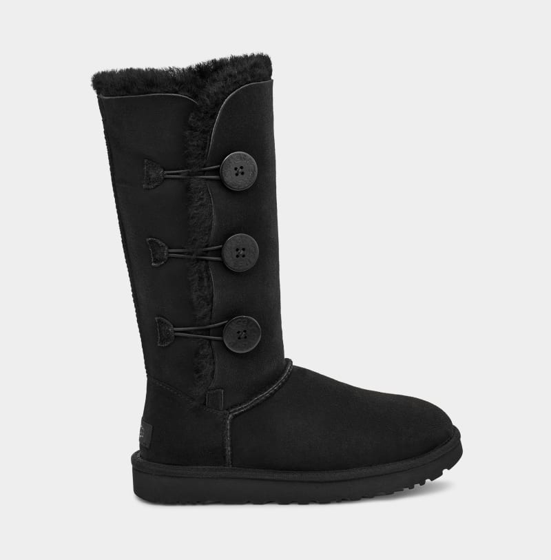 Black Ugg Bailey Button Triplet Ii Women\'s Boots | Saudi Arabia-7368401