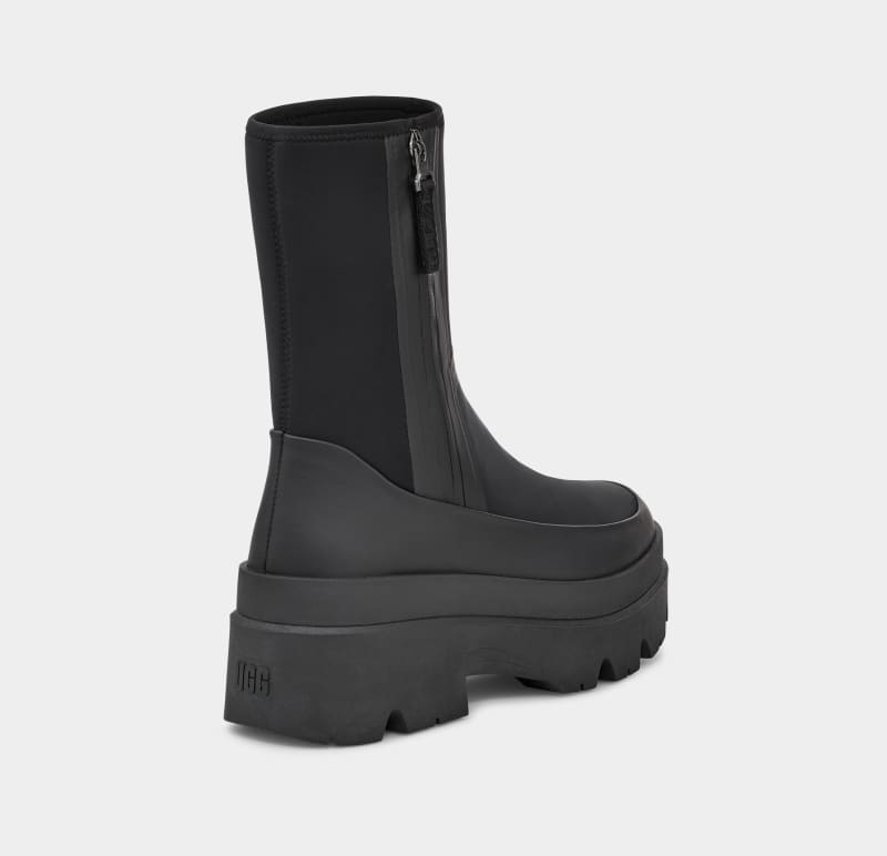 Black Ugg Brisbane Mid Women's Boots | Saudi Arabia-1048632