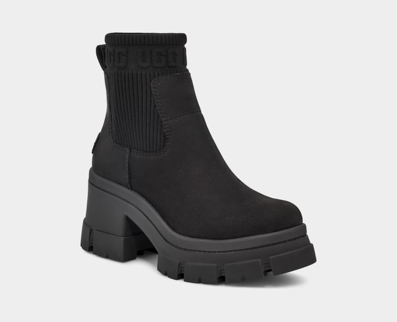 Black Ugg Brooklyn Women's Chelsea Boots | Saudi Arabia-0341962