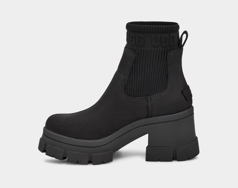 Black Ugg Brooklyn Women's Chelsea Boots | Saudi Arabia-0341962