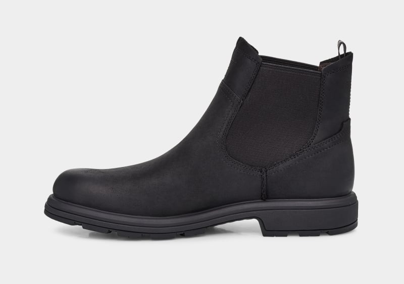 Black Ugg Burleigh Men's Chelsea Boots | Saudi Arabia-7431250