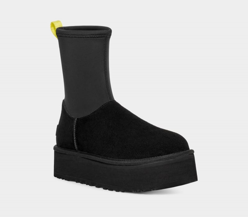 Black Ugg Classic Dipper Women's Boots | Saudi Arabia-5684312