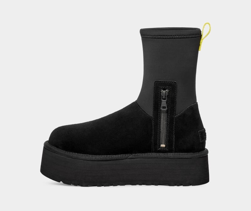 Black Ugg Classic Dipper Women's Boots | Saudi Arabia-5684312