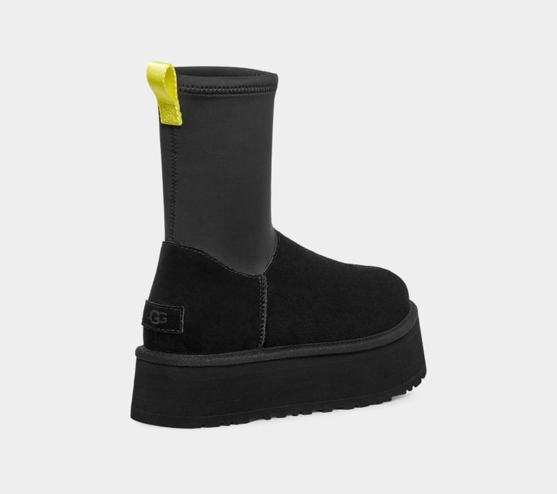 Black Ugg Classic Dipper Women's Boots | Saudi Arabia-5684312