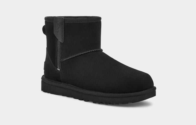 Black Ugg Classic Mini Bailey Zip Women's Boots | Saudi Arabia-8479523