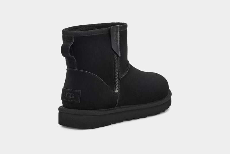 Black Ugg Classic Mini Bailey Zip Women's Boots | Saudi Arabia-8479523