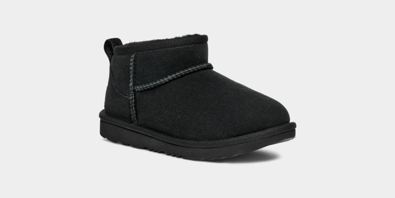 Black Ugg Classic Ultra Mini Kids' Boots | Saudi Arabia-7549810