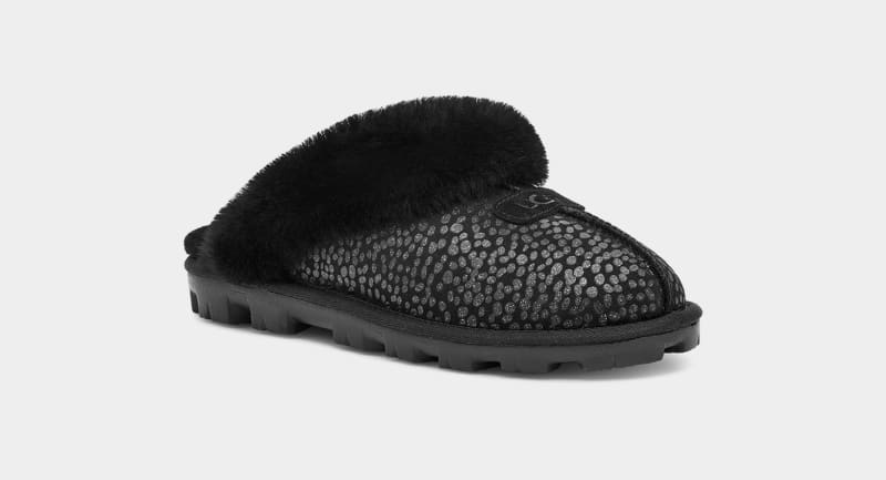 Black Ugg Coquette Sparkle Spots Women's Slippers | Saudi Arabia-9628173