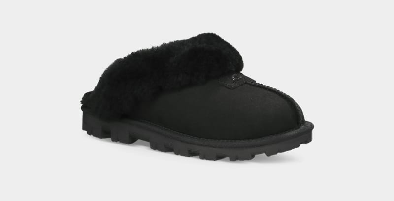 Black Ugg Coquette Women's Slippers | Saudi Arabia-6215498