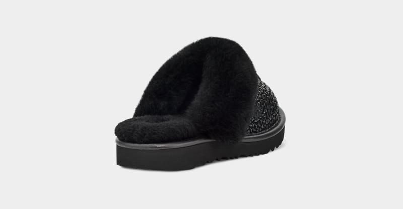 Black Ugg Cozy Ii Gel Hearts Kids' Slippers | Saudi Arabia-7965283