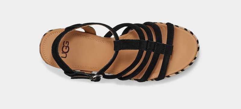 Black Ugg Cressida Women's Sandals | Saudi Arabia-6287319