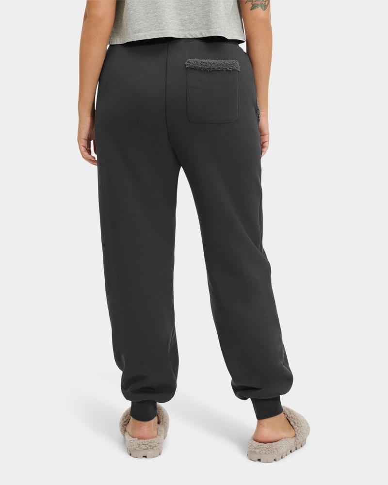 Black Ugg Daylin Bonded Fleece Women's Pants | Saudi Arabia-2409567