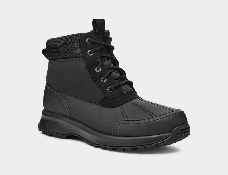 Black Ugg Emmett Duck Men's Ankle Boots | Saudi Arabia-3894576