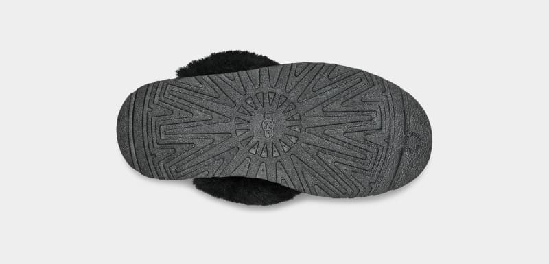 Black Ugg Funkette Kids' Slippers | Saudi Arabia-5378096