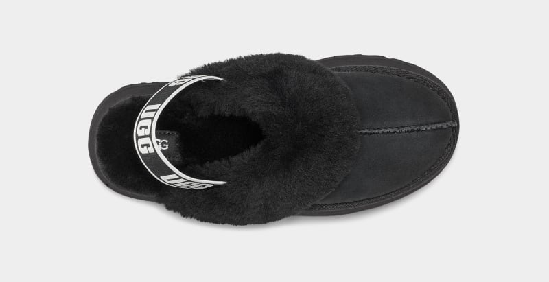 Black Ugg Funkette Women's Slippers | Saudi Arabia-0218957