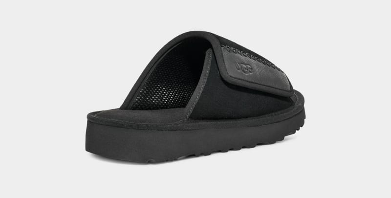 Black Ugg Goldencoast Men's Slides | Saudi Arabia-8493517