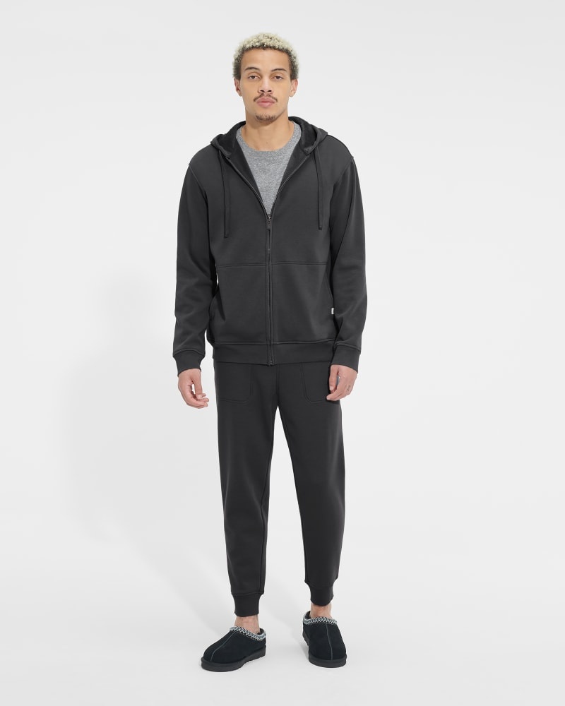 Black Ugg Gordon Zipped Men's Hoodie | Saudi Arabia-8960724